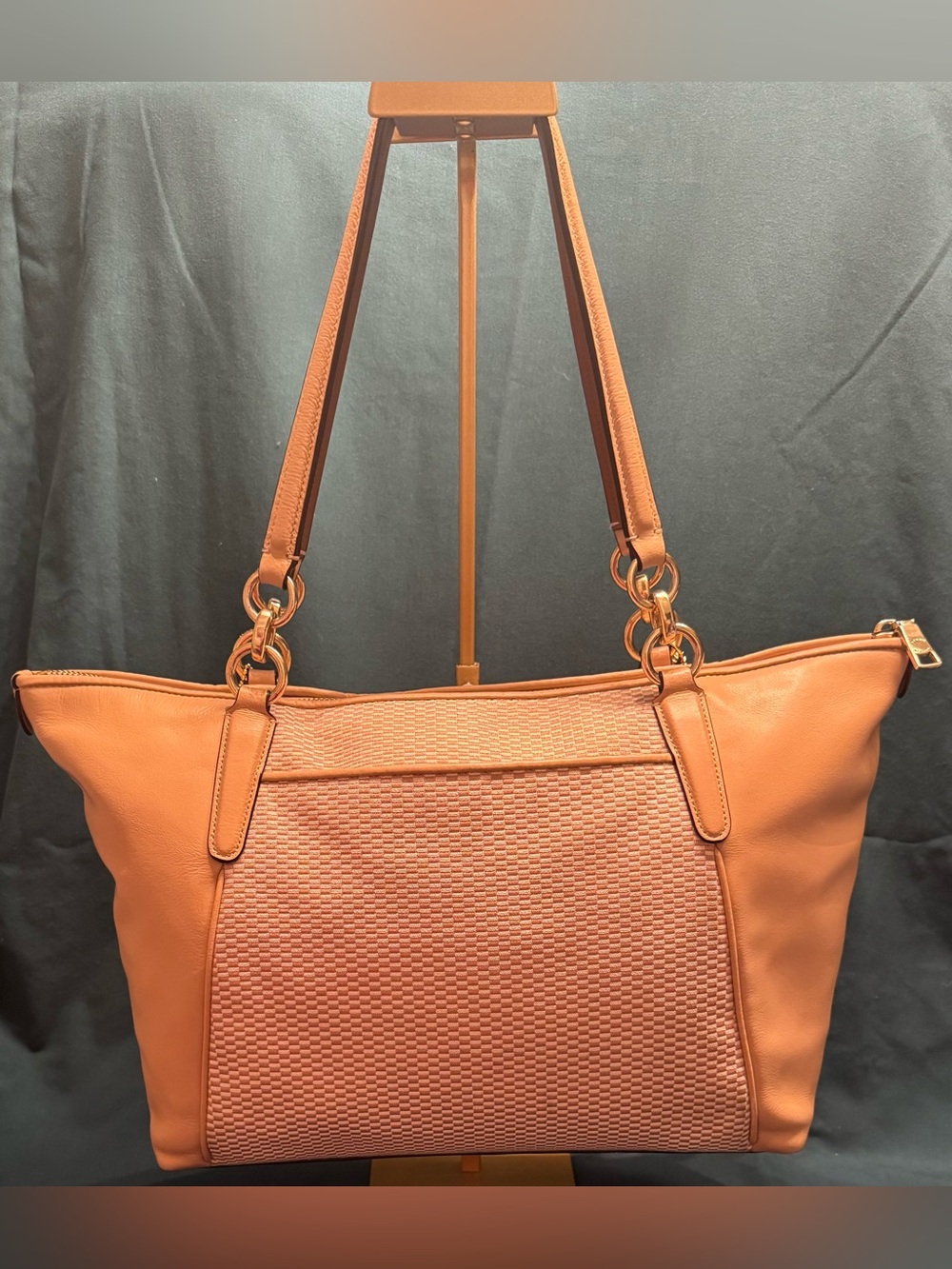 Coach Legacy Exploded Reps Jacquard Ava Tote with Gold Tone Hardware - Picture 3 of 12